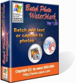 Batch add text watermark to your photos.